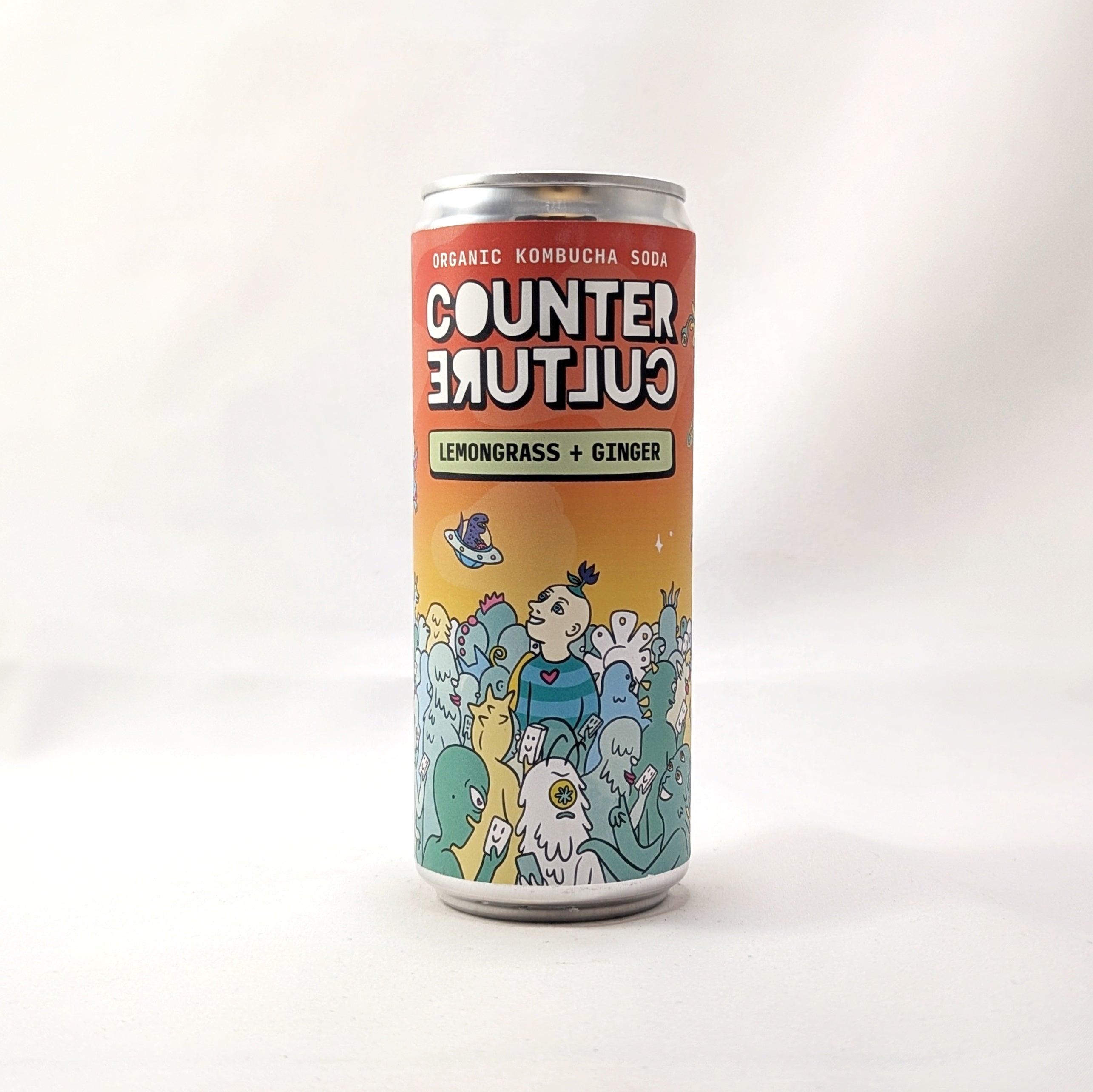 Lemongrass + Ginger Kombucha Soda