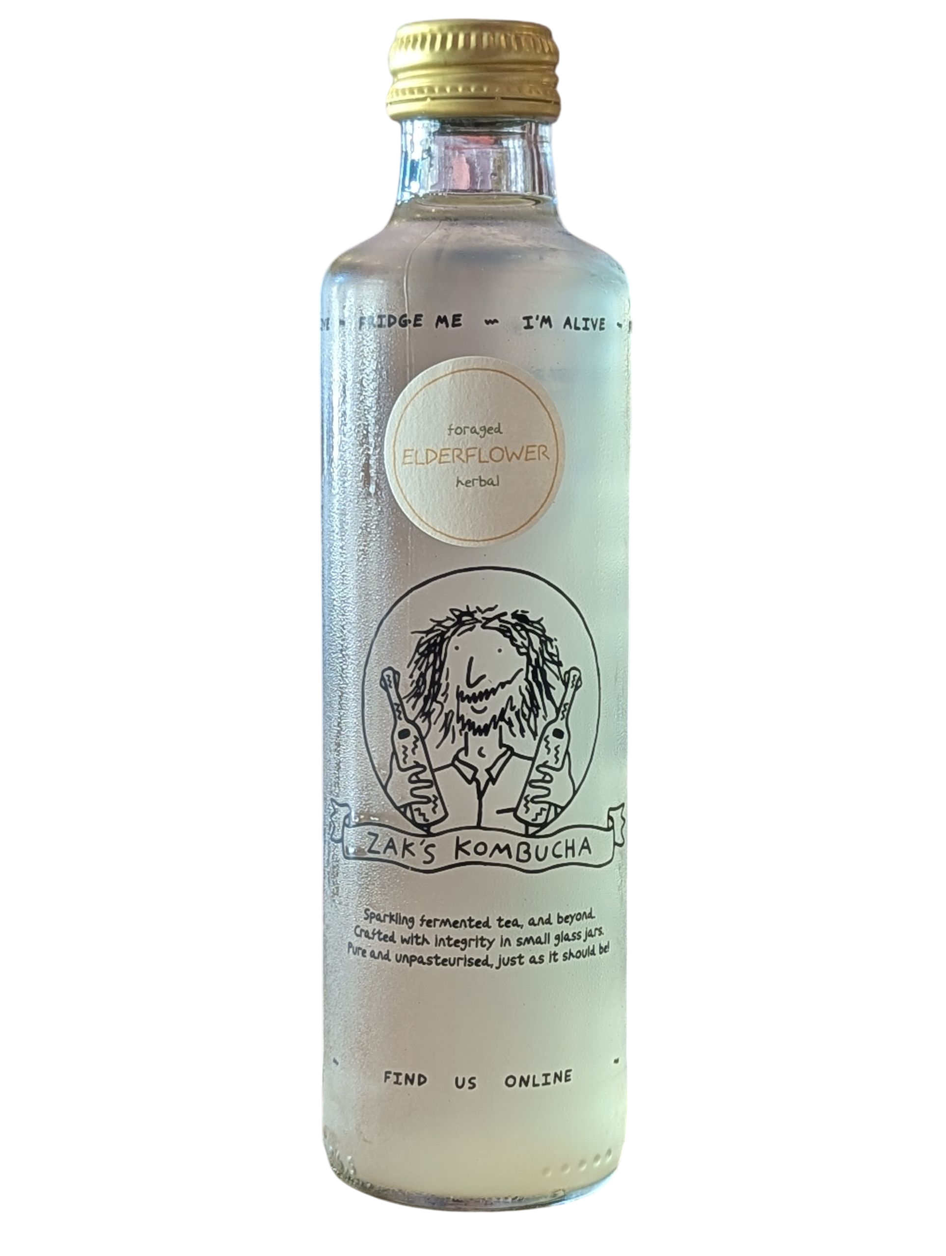 Foraged Elderflower Kombucha