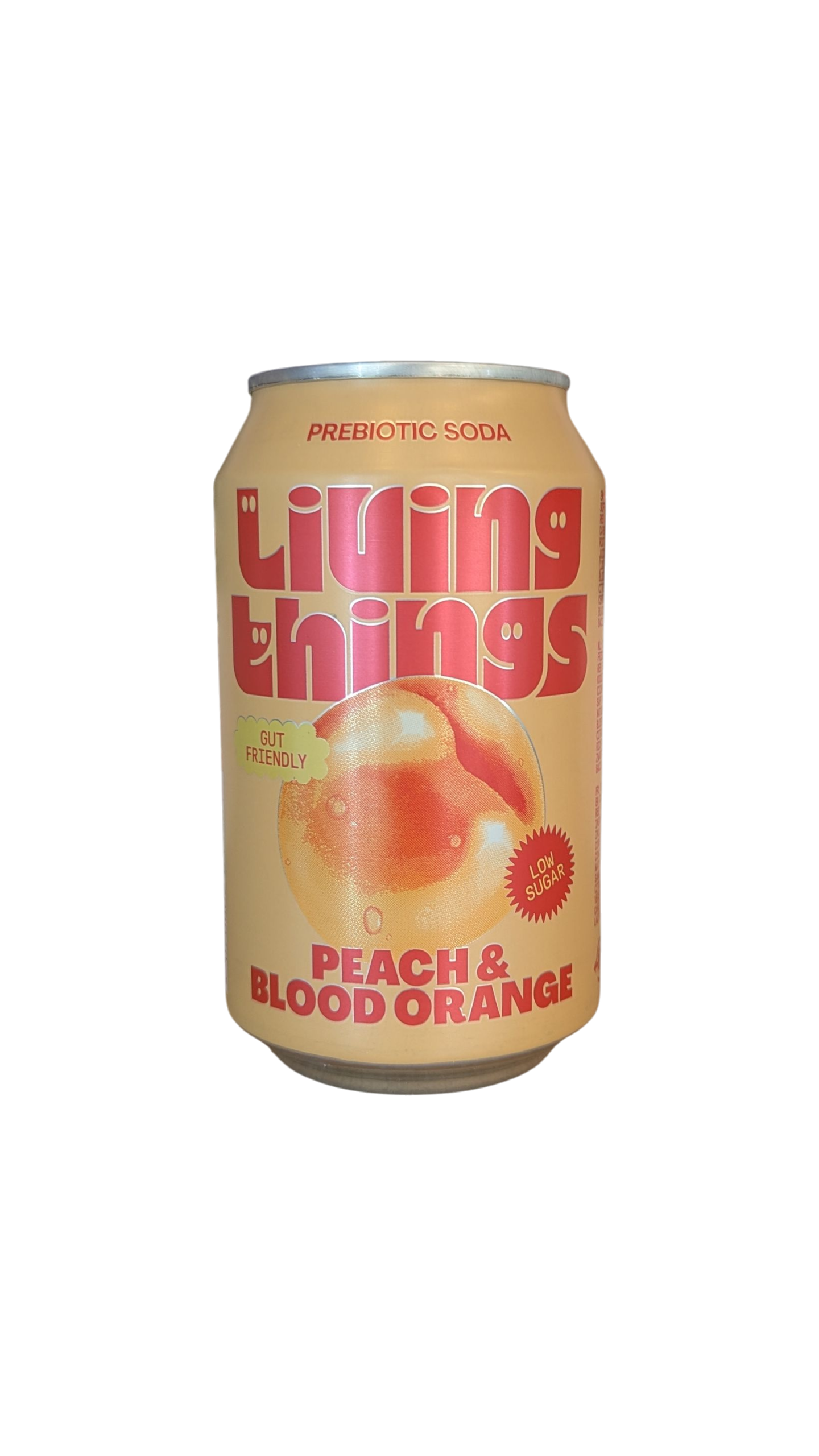 Peach and Blood Orange Prebiotic Soda